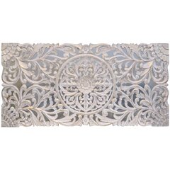 Gultas galvgalvis DKD Home Decor MDF Balts (180 x 4 x 90 cm) cena un informācija | Gultas | 220.lv