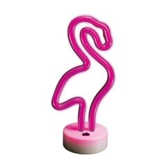 Neon LED on a stand FLAMINGO pink FSNE01 Forever Light цена и информация | Настольные лампы | 220.lv