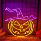 Neon PLEXI LED PUMPKIN WITCH purple orange FPNE17 Forever Light цена и информация | Lustras | 220.lv