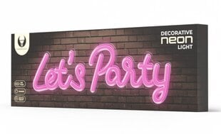 Neon PLEXI LED LET'S PARTY pink FPNE20 Forever Light цена и информация | Люстры | 220.lv