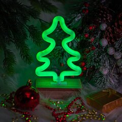 Neon Wood Stand LED TREE green FLNW03 Forever Light цена и информация | Люстры | 220.lv