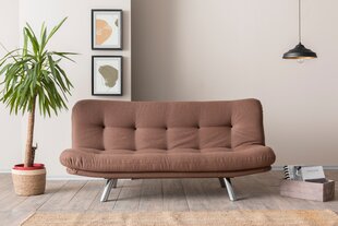 3 vietų sofa-lova Misa Small Sofabed - Light Brown cena un informācija | Dīvāni | 220.lv