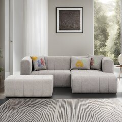 Kampinė sofa Beyza Mini Right - Light Grey cena un informācija | Dīvāni | 220.lv