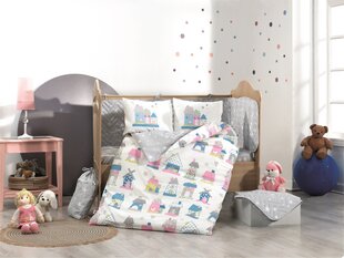 „Poplin Baby Quilt Cover“ rinkinys Felix - Pink цена и информация | Детское постельное бельё | 220.lv