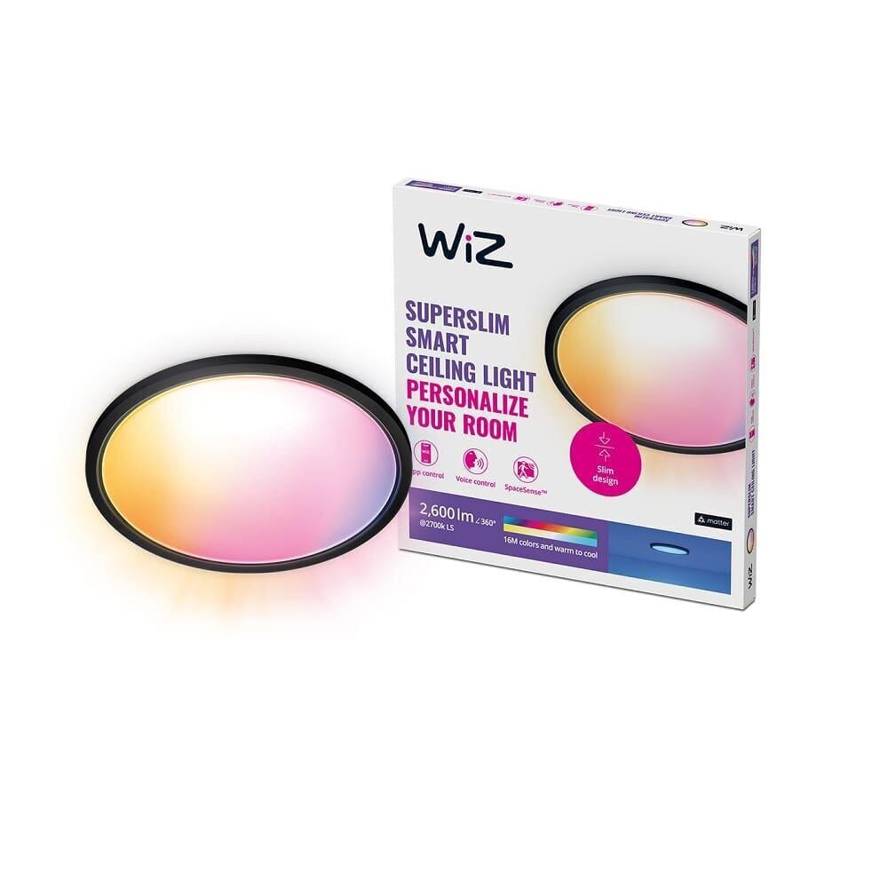 SUPERSLIM WIZ CEILING 22W B 22-65K RGB "000008720169072633" (tembru verde 2,00 lei) cena un informācija | Griestu lampas | 220.lv