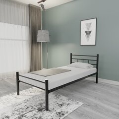 Viena lova K70 - Black (90 x 190) цена и информация | Кровати | 220.lv