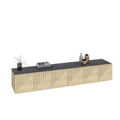 TV stalas Artemis - Sapphire Oak, Anthracite cena un informācija | TV galdiņi | 220.lv