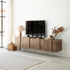 TV stalas New Line - Walnut cena un informācija | TV galdiņi | 220.lv