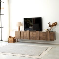 TV stalas New Line - Walnut cena un informācija | TV galdiņi | 220.lv