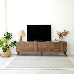 TV stalas New Line - Walnut v2 cena un informācija | TV galdiņi | 220.lv