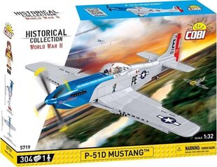 Saliekamais modelis Mustang P-51D Cobi, 5719, 304 d. cena un informācija | Konstruktori | 220.lv