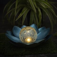 SUNARI Solar Lamp LED FLS-70 Lotus Flower Blue 3000K 600mAh Ni-MH Forever Light cena un informācija | Lustras | 220.lv