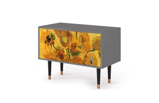 Комод S1 Sunflowers By Vincent Van Gogh L 94 cm, серый цена и информация | Комоды | 220.lv