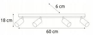 Griestu lampa SuperLED, melna 35W цена и информация | Потолочные светильники | 220.lv