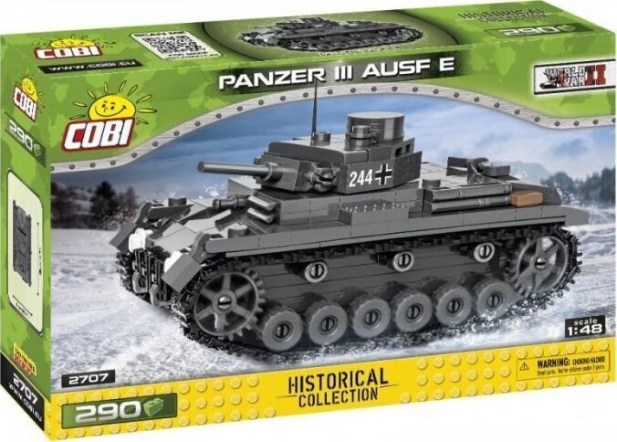 Saliekama modelis Mazās armijas tanks Panzer Iii Ausf. E Cobi, 2707, 290 d. цена и информация | Konstruktori | 220.lv