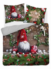 Ziemassvētku gultas veļa 220x200 Ziemassvētku rūķis Holland MERRY CHRISTMAS cena un informācija | Gultas veļas komplekti | 220.lv