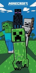 Pludmales dvielis peldvieta 70x140 Minecraft Steve Creeper Original cena un informācija | Gultas veļas komplekti | 220.lv