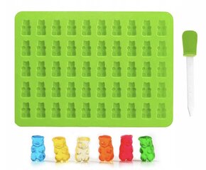 Silikona želejas konfekšu forma, GummyDelight, 13,5 x 19 cm cena un informācija | Virtuves piederumi | 220.lv