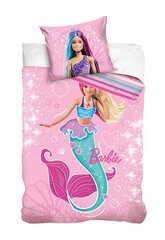 Gultas veļa 160x200 BARBIE Mermaid Brocade Pink cena un informācija | Bērnu gultas veļa | 220.lv