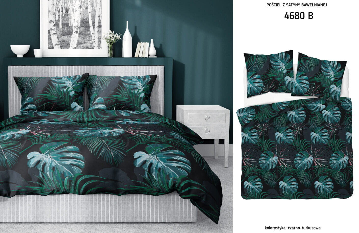 Satīna gultasveļa 180x200 lapas zaļa cena un informācija | Gultas veļas komplekti | 220.lv