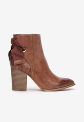 Milly Ādas stiletto zābaki ar krokodila ādu 41 F5817 CAMEL 41 cena un informācija | Gumijas zābaki sievietēm | 220.lv