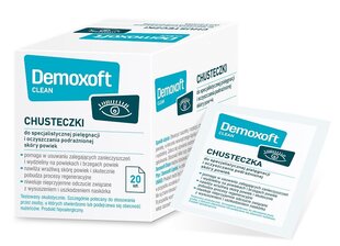 Demoxoft Clean Speciālās Acu Plakstiņu Tīrīšanas un Kopšanas Salvetes (20 gab.) цена и информация | Для чистки, салфетки | 220.lv