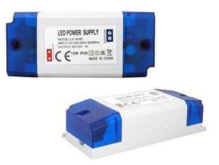 Switching power supply 12W|1A 12V IP20 cena un informācija | Iebūvējamās lampas, LED paneļi | 220.lv