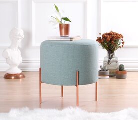 Pouffe Copper 43 - Sea Green цена и информация | Кресла-мешки и пуфы | 220.lv