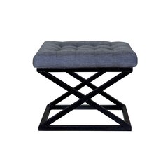 Pouffe Capraz - Black, Blue cena un informācija | Sēžammaisi, pufi | 220.lv