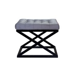 Pouffe Capraz - Black, Grey v2 cena un informācija | Sēžammaisi, pufi | 220.lv