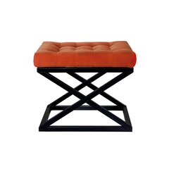 Pouffe Capraz - Black, Orange cena un informācija | Sēžammaisi, pufi | 220.lv