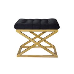 Pouffe Capraz - Gold, Black cena un informācija | Sēžammaisi, pufi | 220.lv