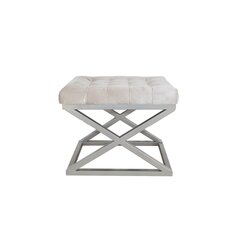 Pouffe Capraz - Silver, Dark White цена и информация | Кресла-мешки и пуфы | 220.lv