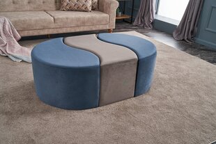 Pouffe Alya Puf - Blue, Mink цена и информация | Кресла-мешки и пуфы | 220.lv