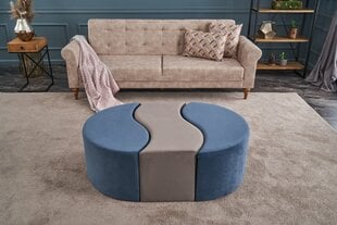 Pouffe Alya Puf - Blue, Mink цена и информация | Кресла-мешки и пуфы | 220.lv