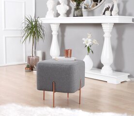 Pouffe Copper 63 - Grey цена и информация | Кресла-мешки и пуфы | 220.lv