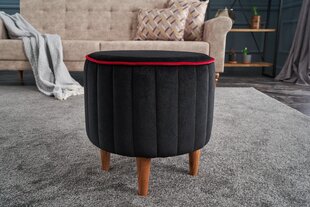 Pouffe Lindy Puf - Black cena un informācija | Sēžammaisi, pufi | 220.lv