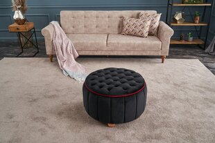 Pouffe Jasmin Puf - Black cena un informācija | Sēžammaisi, pufi | 220.lv