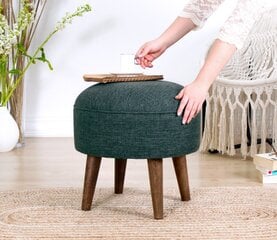 Pouffe Deff - Grey, Green цена и информация | Кресла-мешки и пуфы | 220.lv