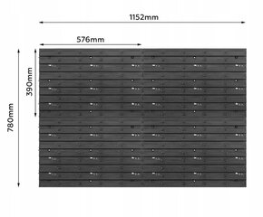 Instrumentu dēlis/darbnīcas siena SimpleThing, 115x78 cm cena un informācija | Instrumentu kastes | 220.lv