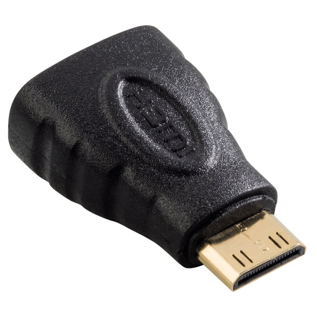 Mini HDMI™ adapteris Hama, mini HDMI™ spraudnis - HDMI™ ligzda, melns cena un informācija | Adapteri un USB centrmezgli | 220.lv