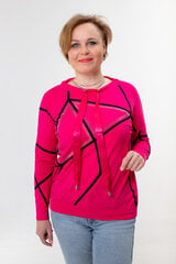 Блуза женская, розовая/чёрная цена и информация | Женские блузки, рубашки | 220.lv