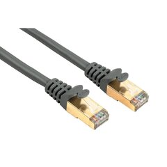 Сетевой кабель Hama 00041894 Cat 5E STP, 1.5м, серый цена и информация | Кабели и провода | 220.lv