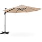 Dārza lietussargs ar sānu slīpumu, Uniprodo UNI_UMBRELLA_2R300OR_N1, 300 cm. diametrs, krēma krāsā cena un informācija | Dārza nojumes un lapenes | 220.lv