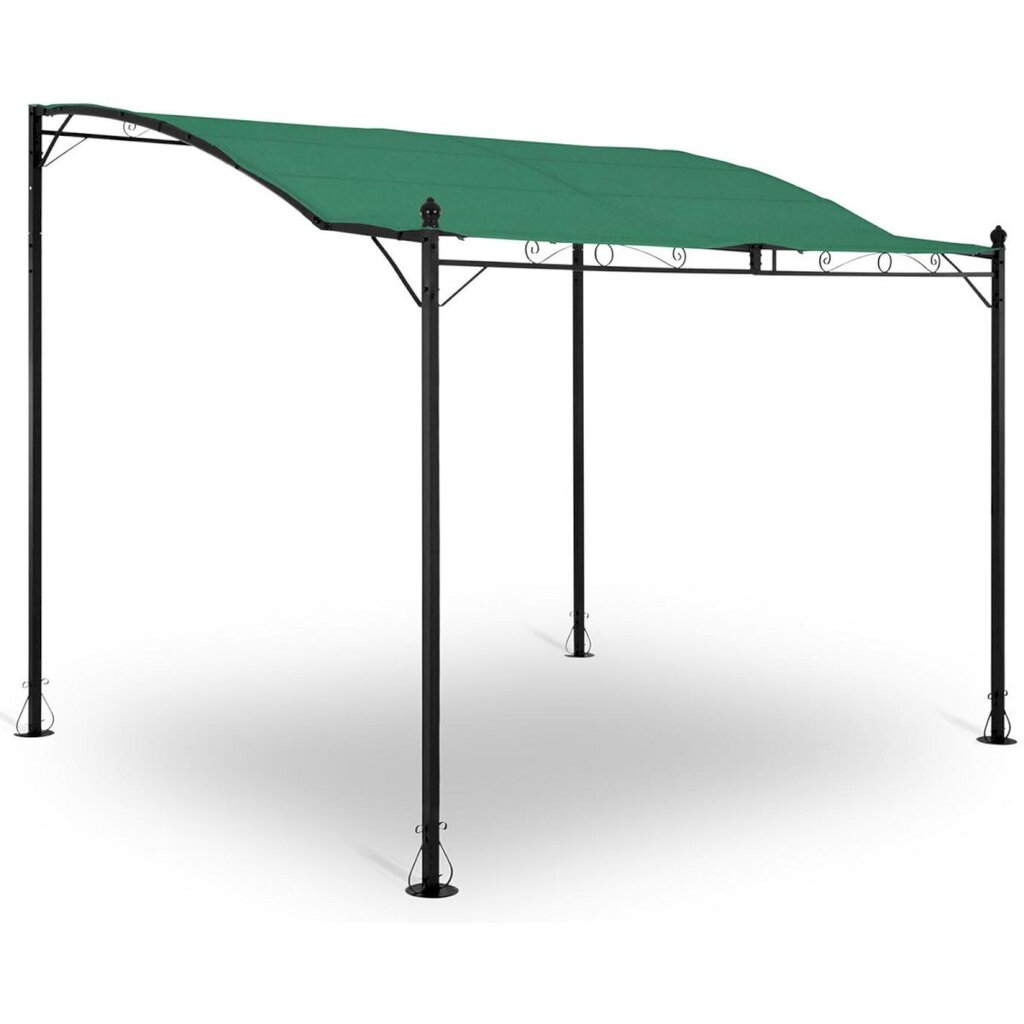 Dārza nojume, brīvstāvoša lapene, Uniprodo UNI_GAZEBO_ 3X2.5G1, 2,6 m. x 3 m. x 2,5 m., zaļš cena un informācija | Dārza nojumes un lapenes | 220.lv