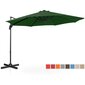 Dārza lietussargs ar sānu slīpumu, UNI_UMBRELLA_2R300GR_N1, 300 cm. diametrs, zaļš цена и информация | Dārza nojumes un lapenes | 220.lv