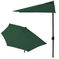 Полустенный садовый зонт для террасы, Modern Home SL-UM0161, 2,7 м., зеленый цена и информация | Зонты, маркизы, стойки | 220.lv