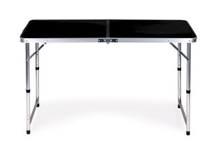 Izvelkamais kempinga galds, Modern Home, 120 cm. x 60 cm., melns cena un informācija | Dārza mēbeļu komplekti | 220.lv