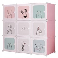 Гардероб Omna CUBES PETS 110x110x37 см оттенки розового цена и информация | Шкафчики в детскую | 220.lv