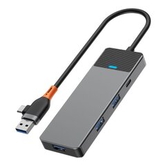 WiWU HUB A431C 4in1 цена и информация | Адаптеры и USB разветвители | 220.lv